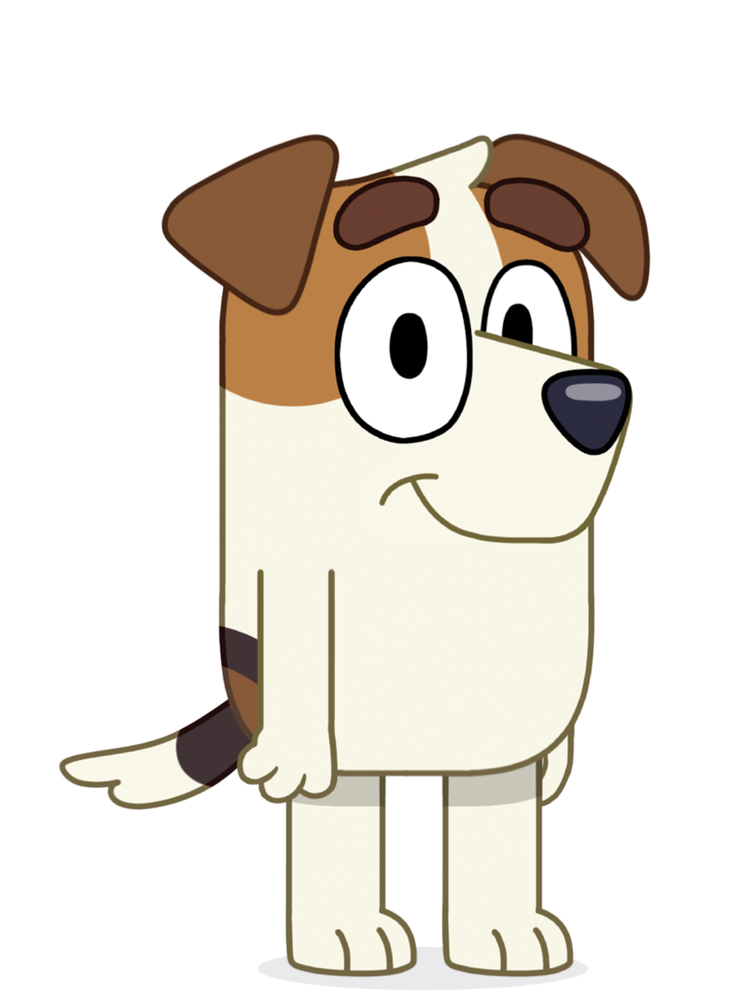 a cartoon dog with glasses on