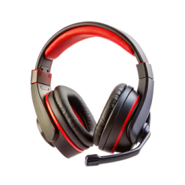 a pair of headphones on a white background