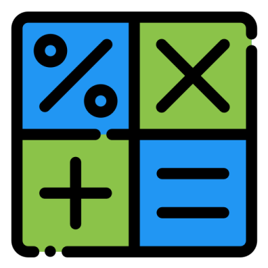 a black and green square with four different symbols