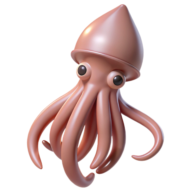 an octopus with a hat on its head