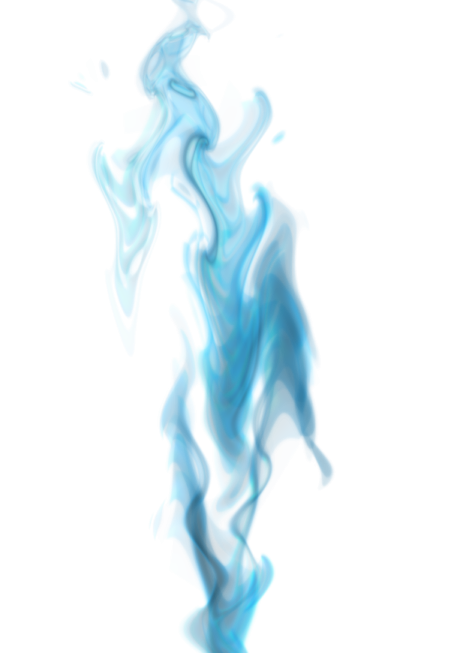 blue smoke on a white background