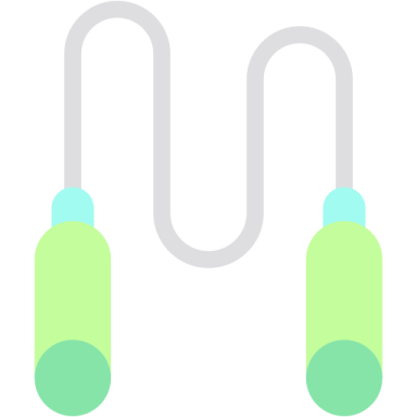 a pair of green and white tubes