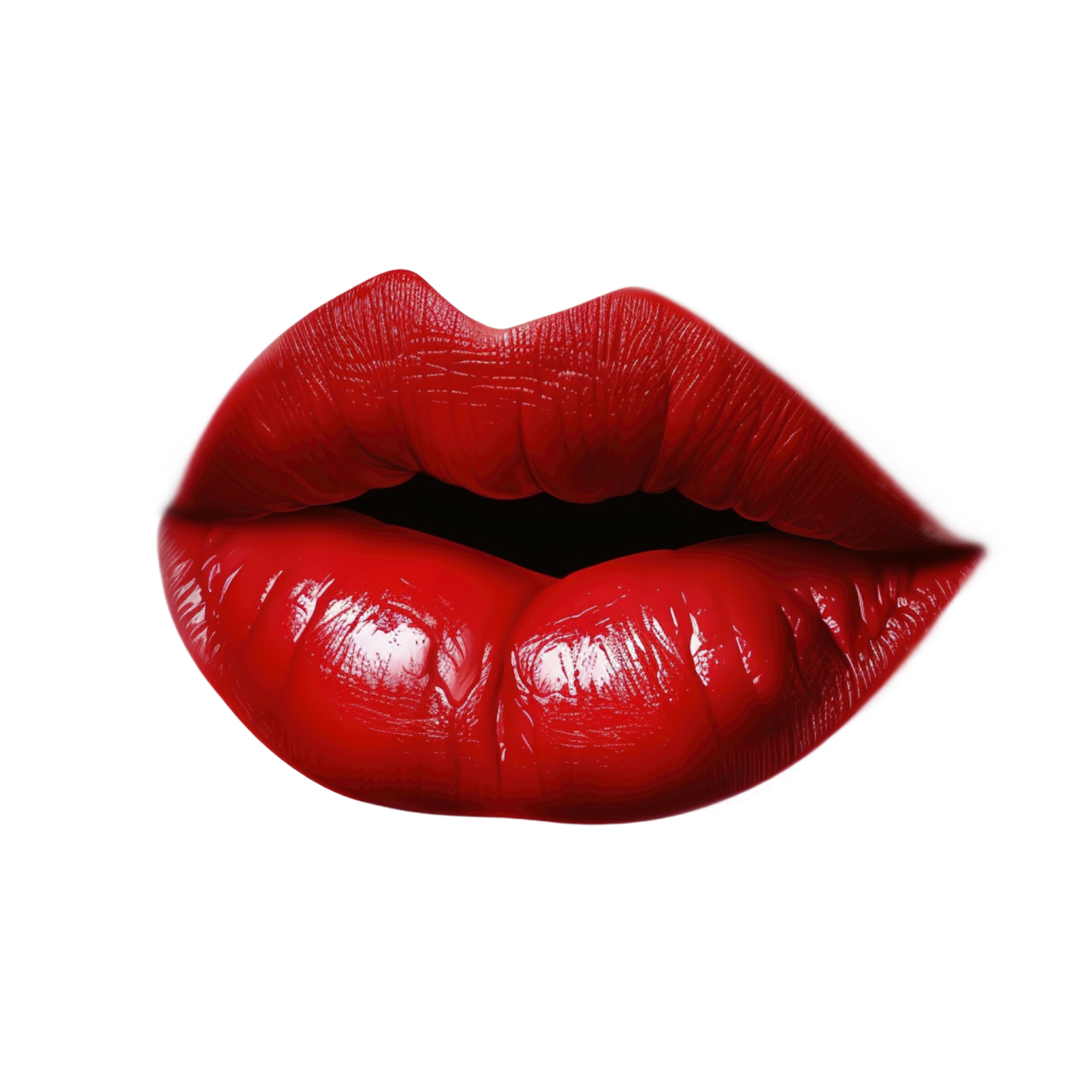 a red lipstick on a white background