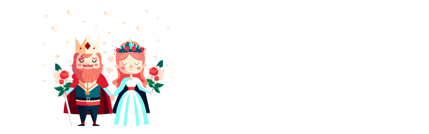 an illustration of a man and woman standing next to each other