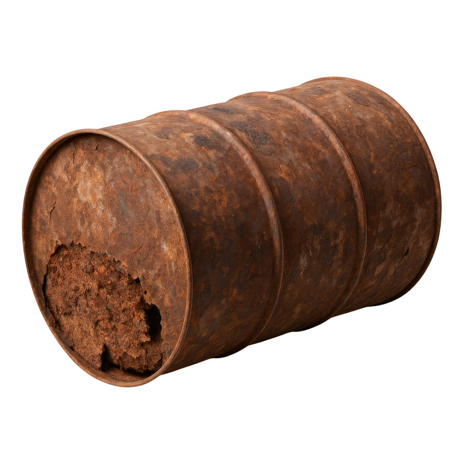 a close up of an old rusty pipe