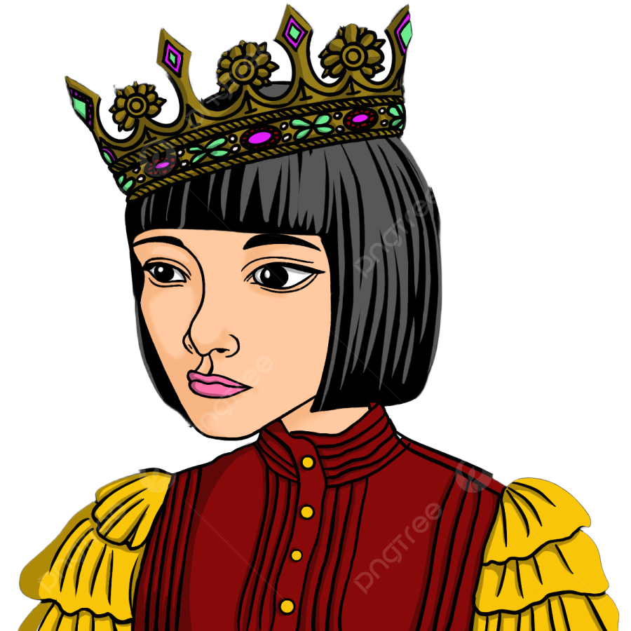 a woman wearing a crown on her head