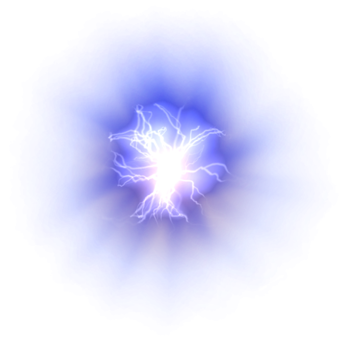 an image of a blue and white lightning
