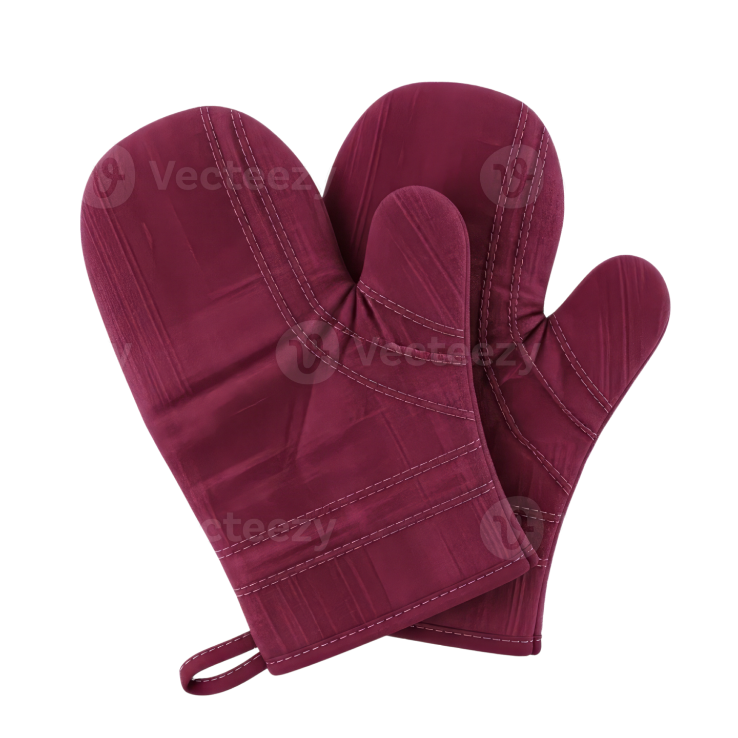 a pair of red oven mits
