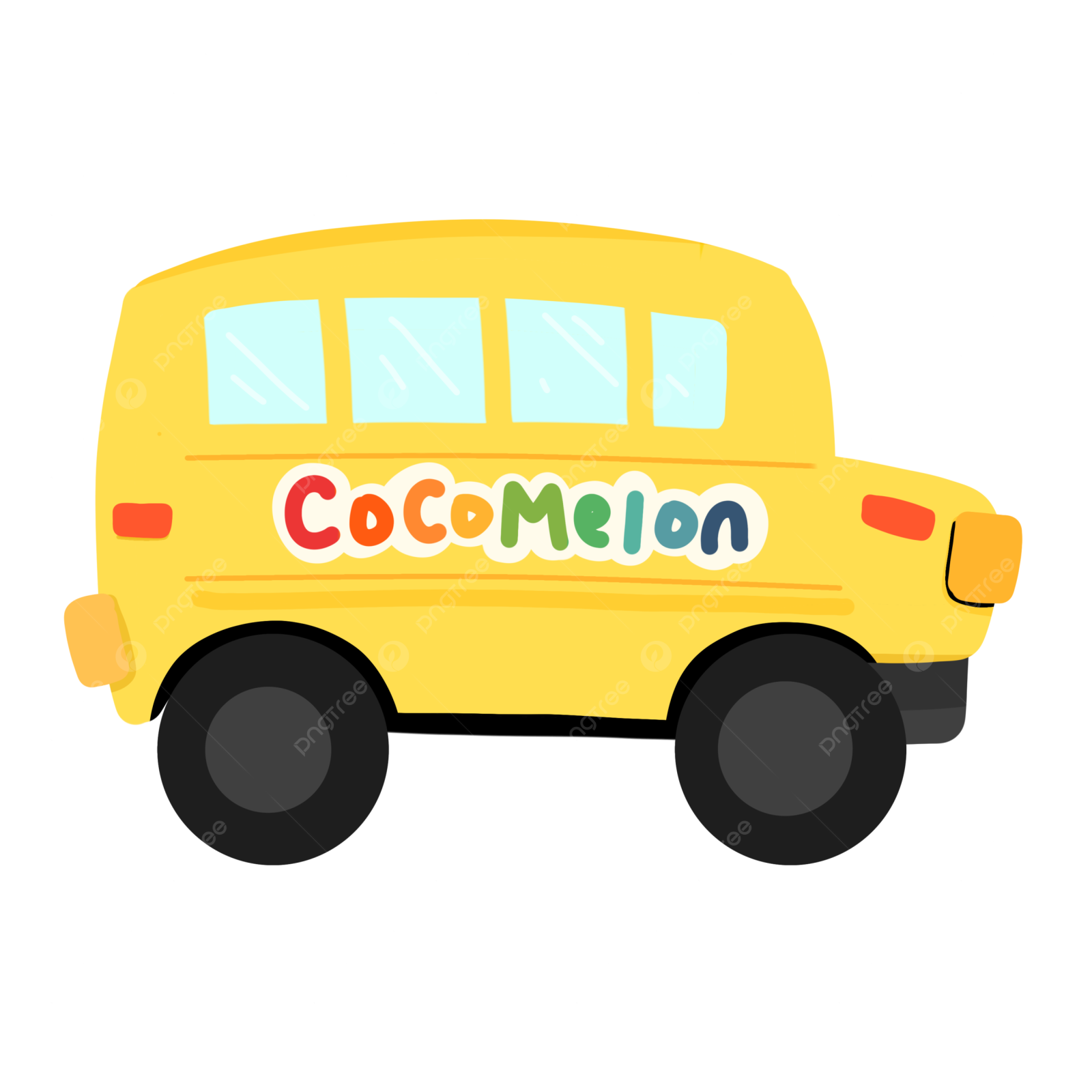 a yellow school bus with the word coron written on it
