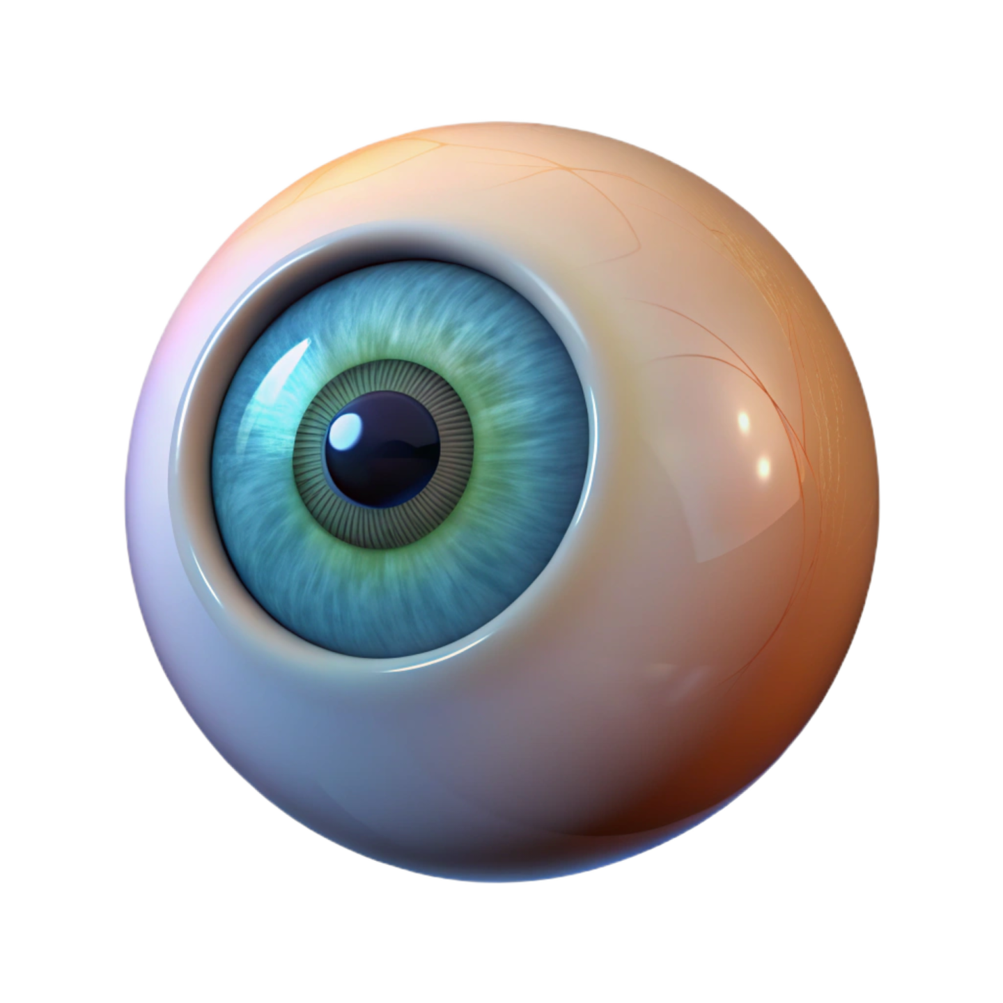 a close up view of an eyeball