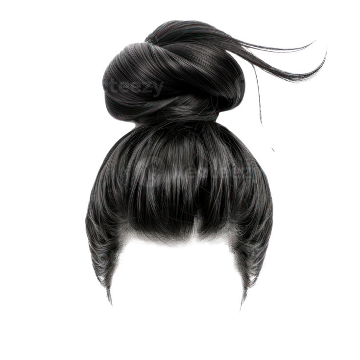 a drawing of a woman's hair