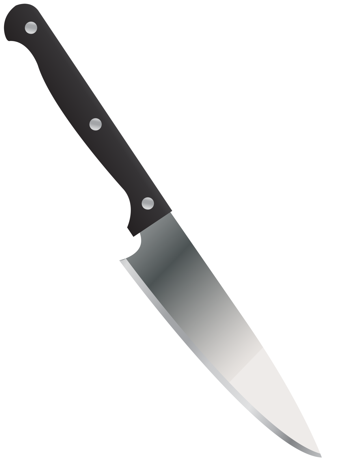 a knife on a white background