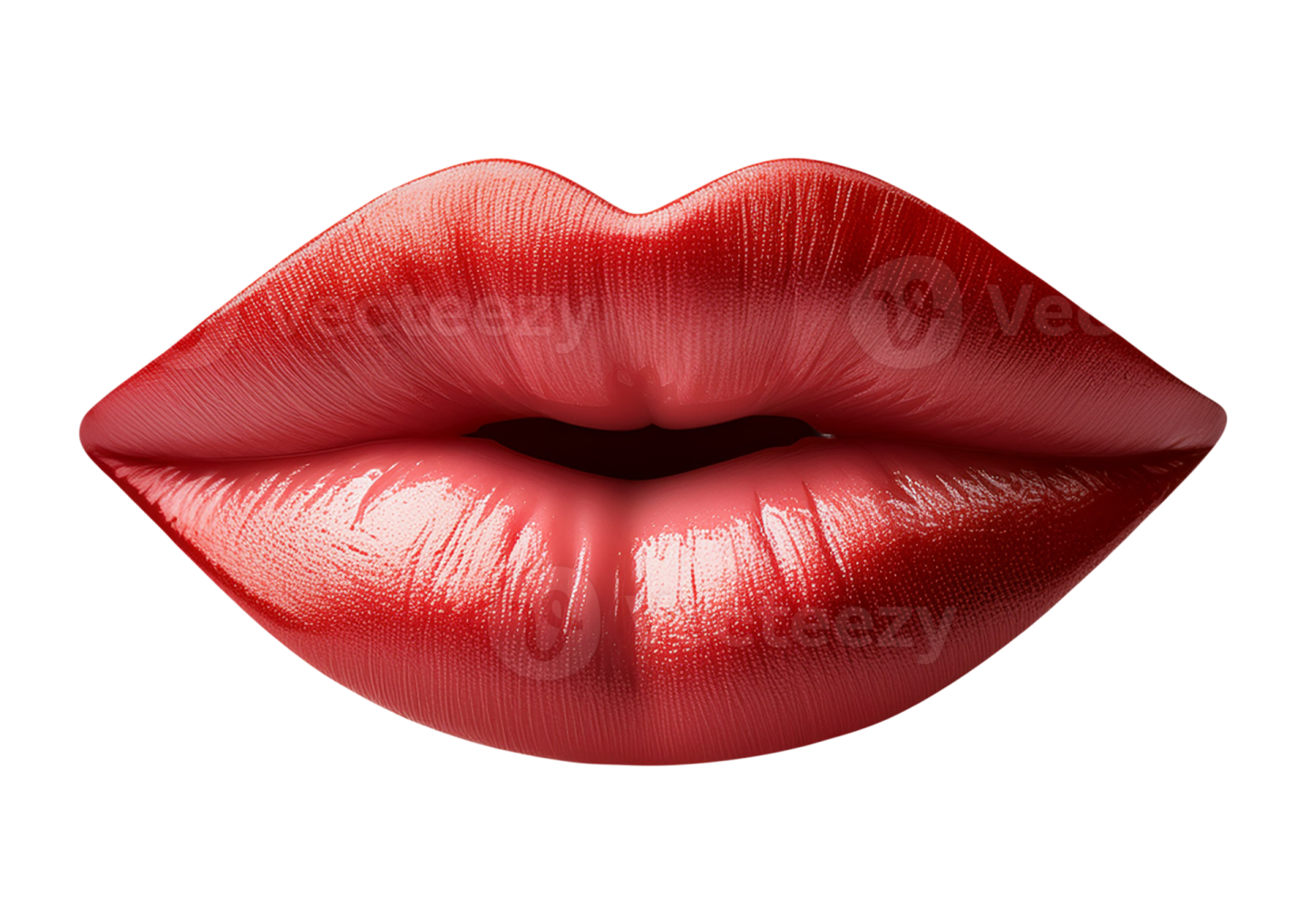 a red lipstick on a white background
