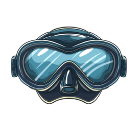a scuba mask with goggles on it