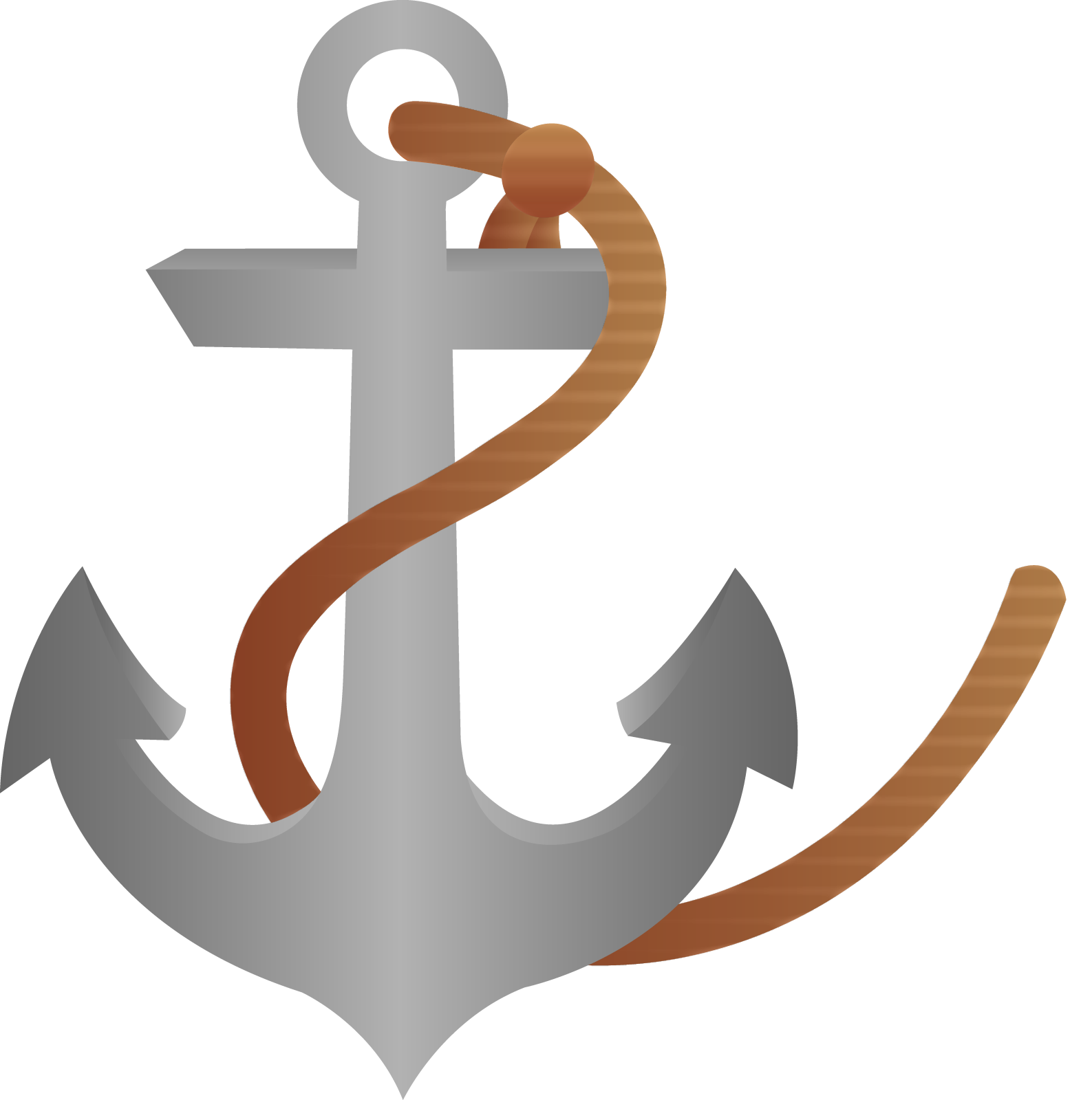 an anchor with a rope on it