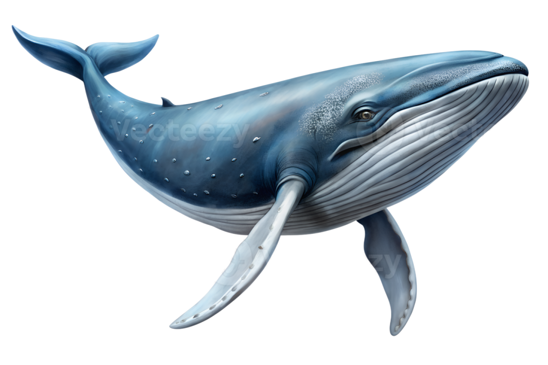 a blue whale with its mouth open