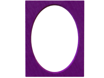 a purple picture frame on a white background