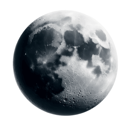a black and white photo of the moon