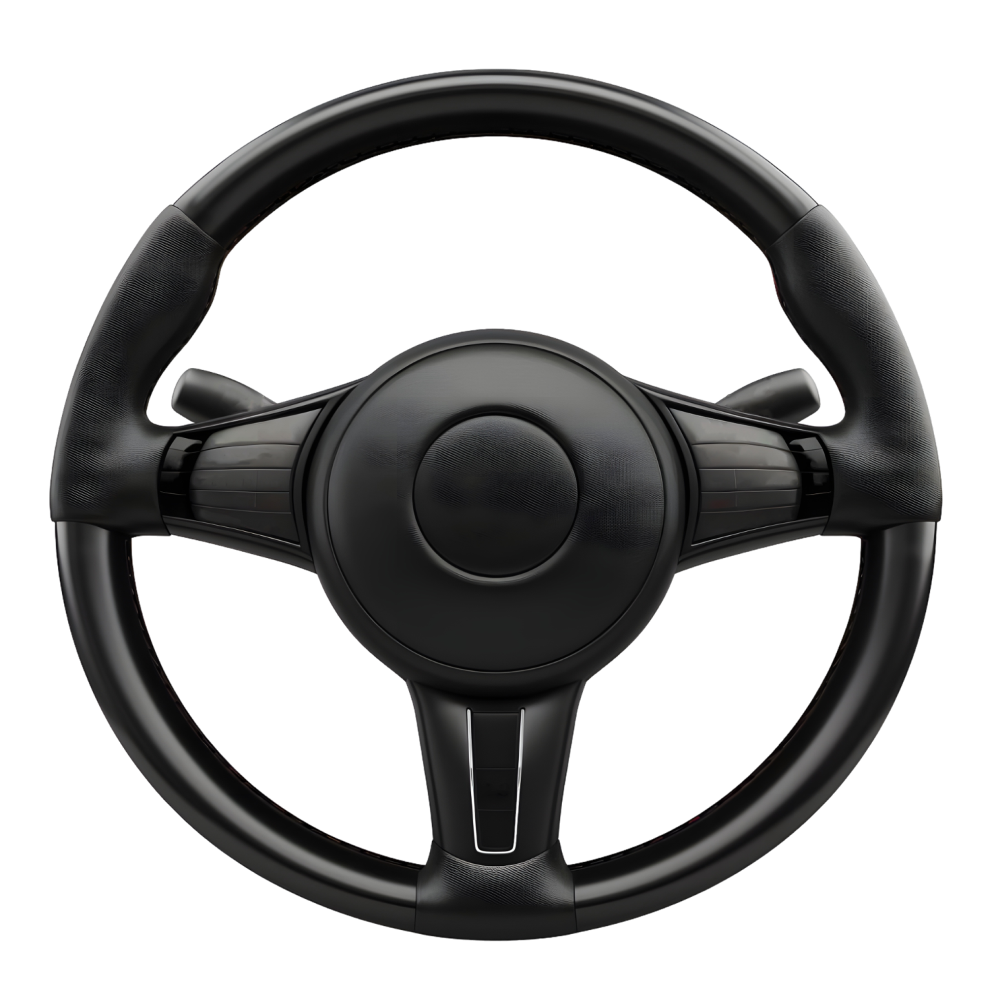 a steering wheel on a white background