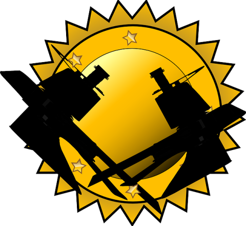 a black and yellow sun with some stars