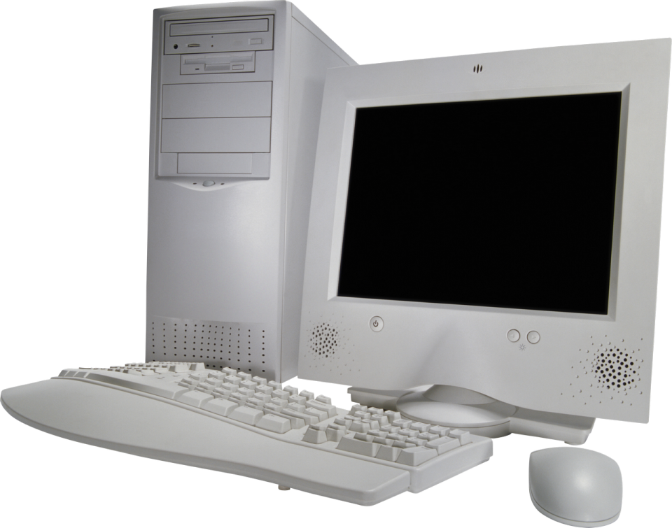 a computer with a keyboard, mouse and monitor
