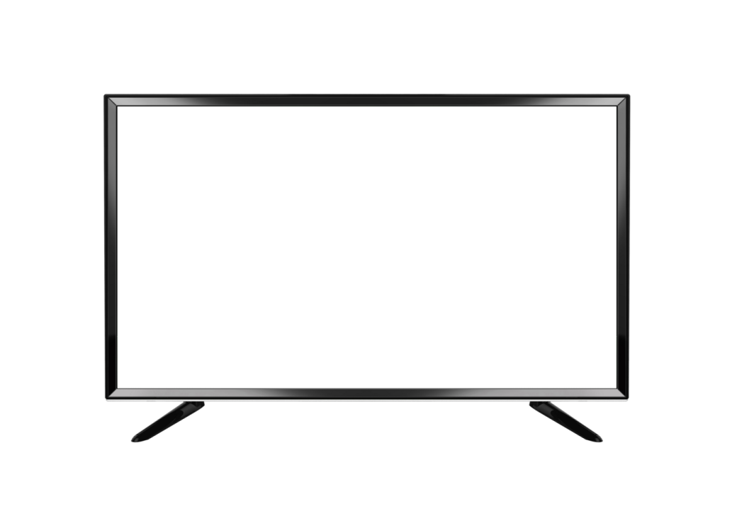 a flat screen tv on a white background
