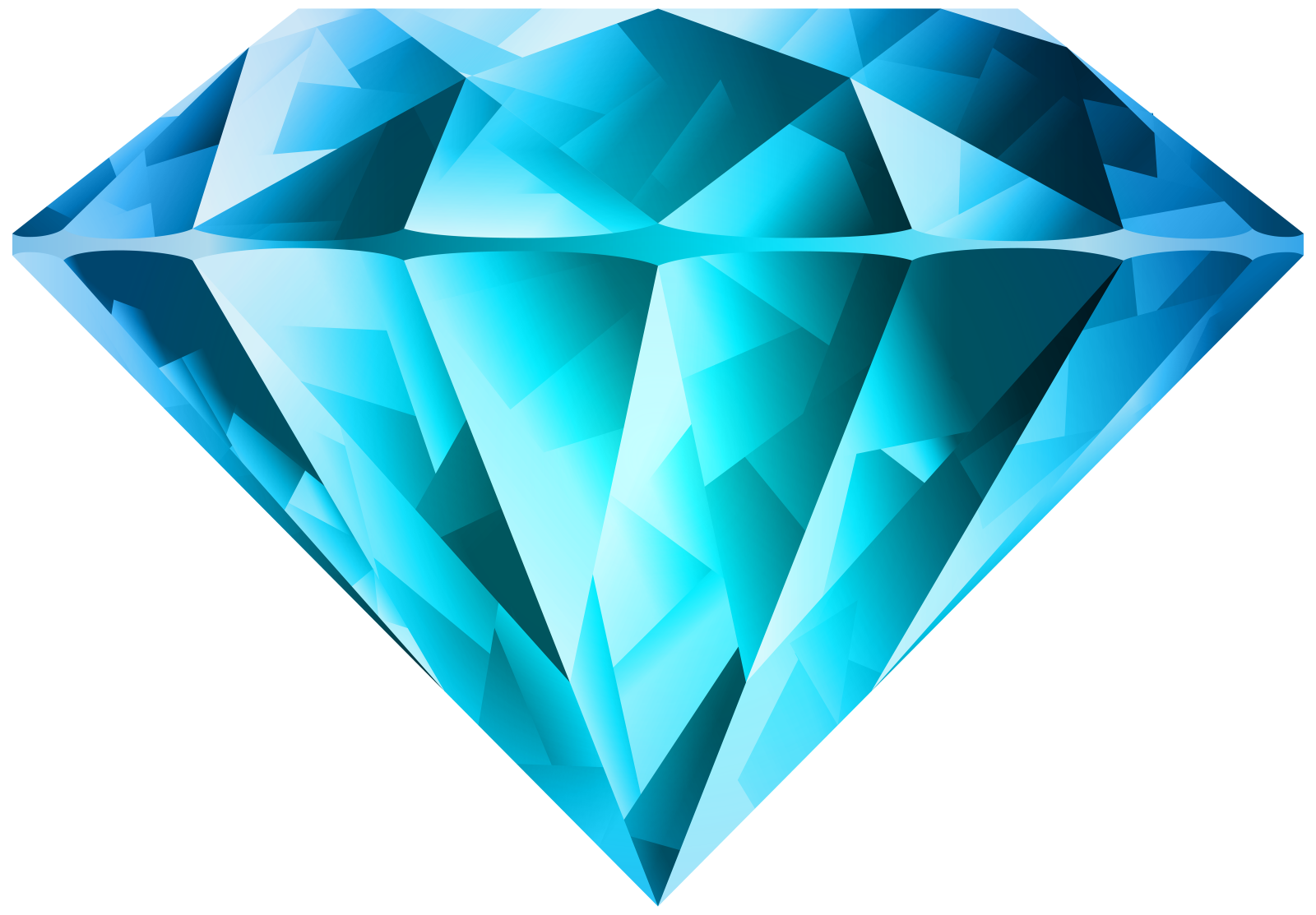 a blue diamond on a white background
