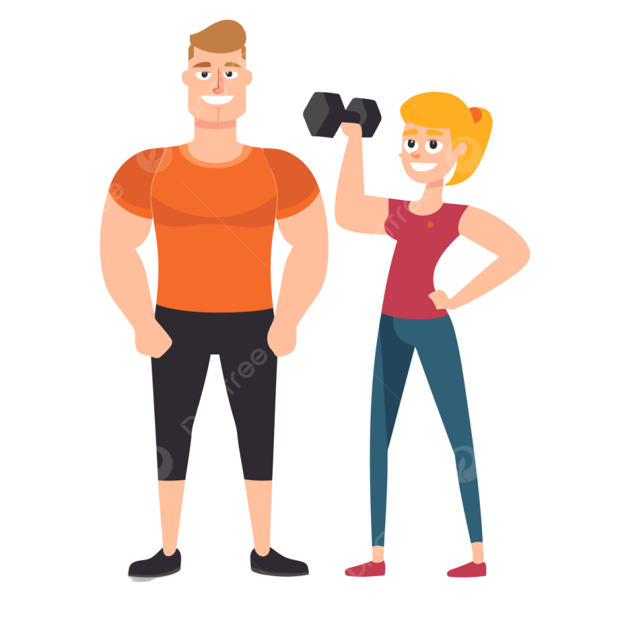 a man and woman standing next to each other people