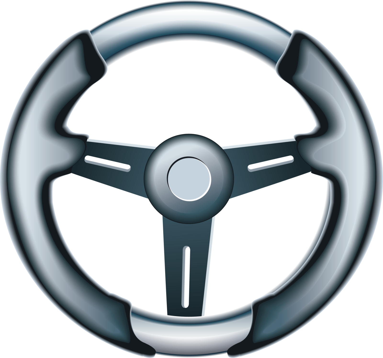 a steering wheel on a white background