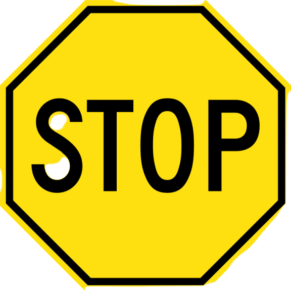 a stop sign on a white background