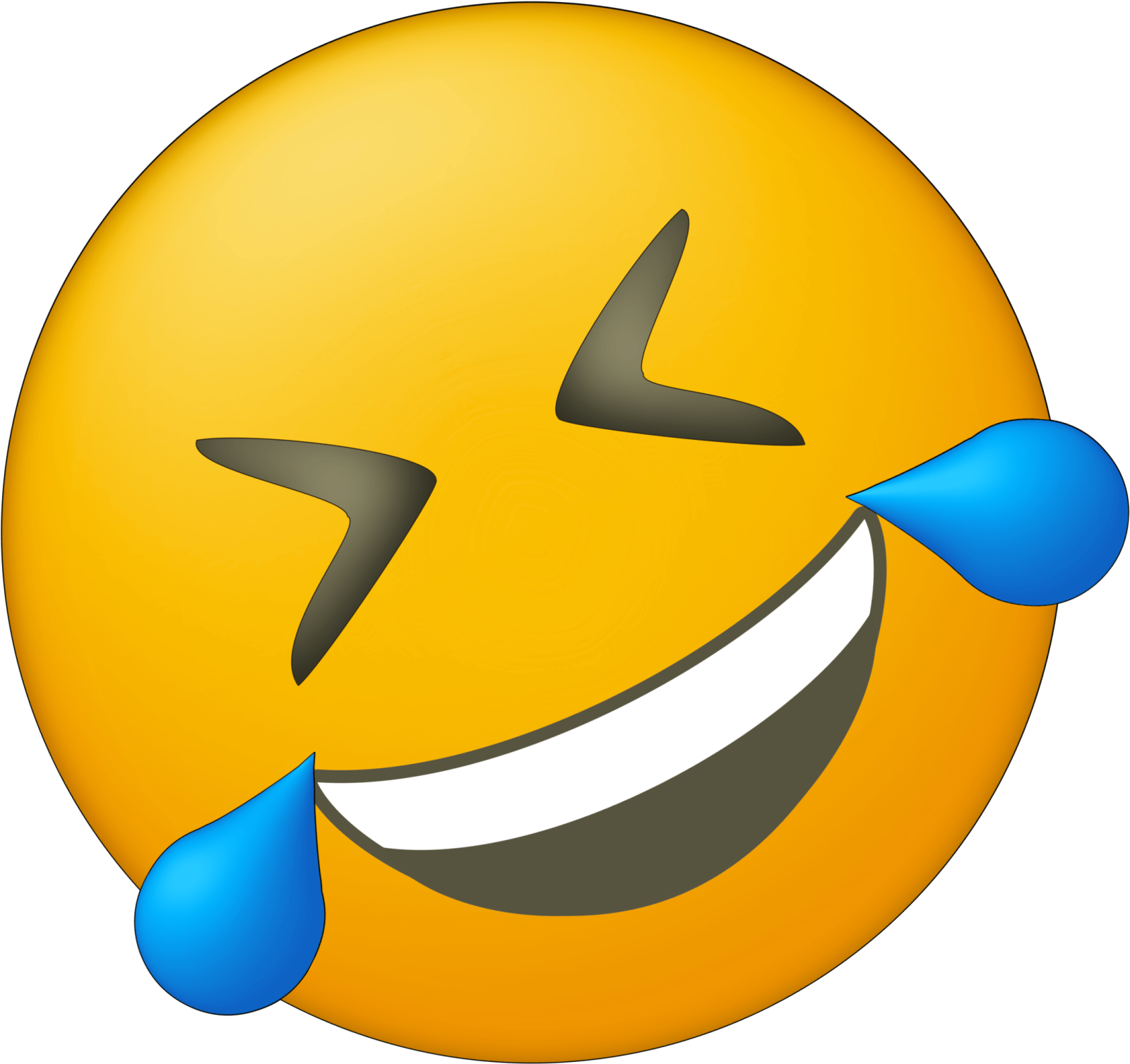 a smiley face with tears and tears