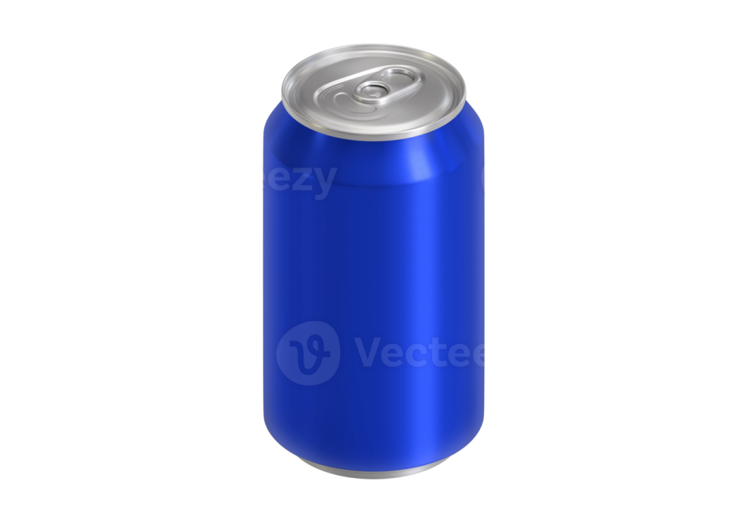 a can of soda on a white background