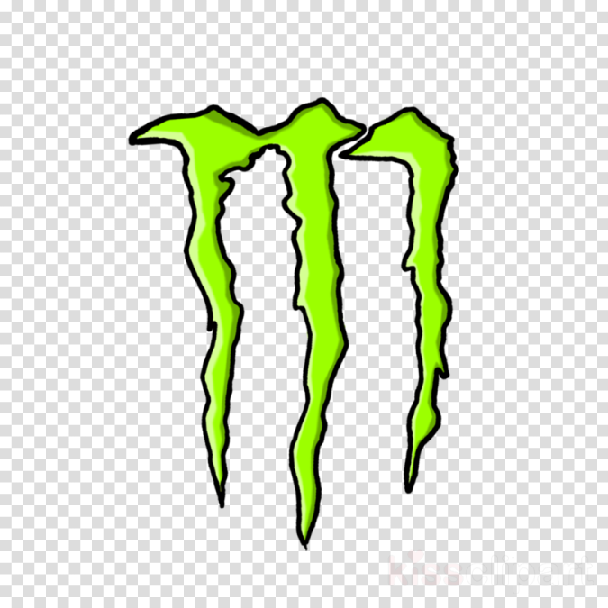 the monster logo on a transparent background