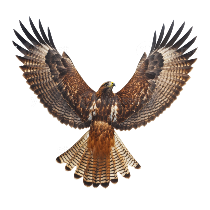 a red - tailed hawk in flight