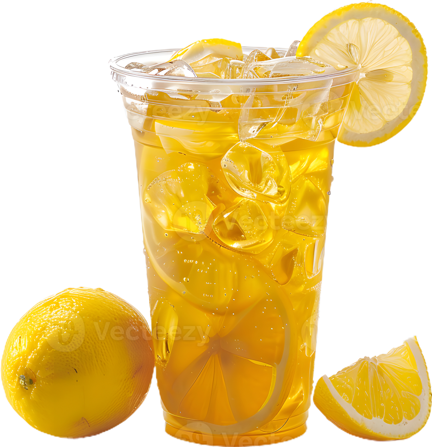 a glass of lemon water