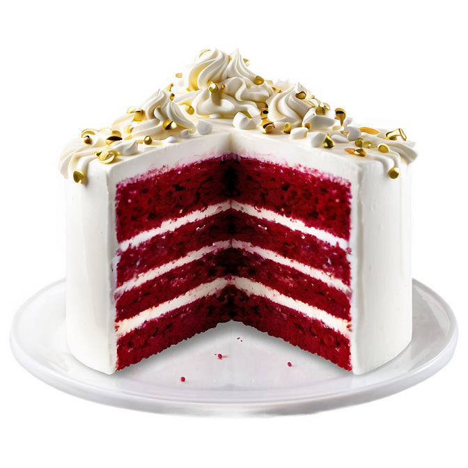 a red velvet cake on a white plate