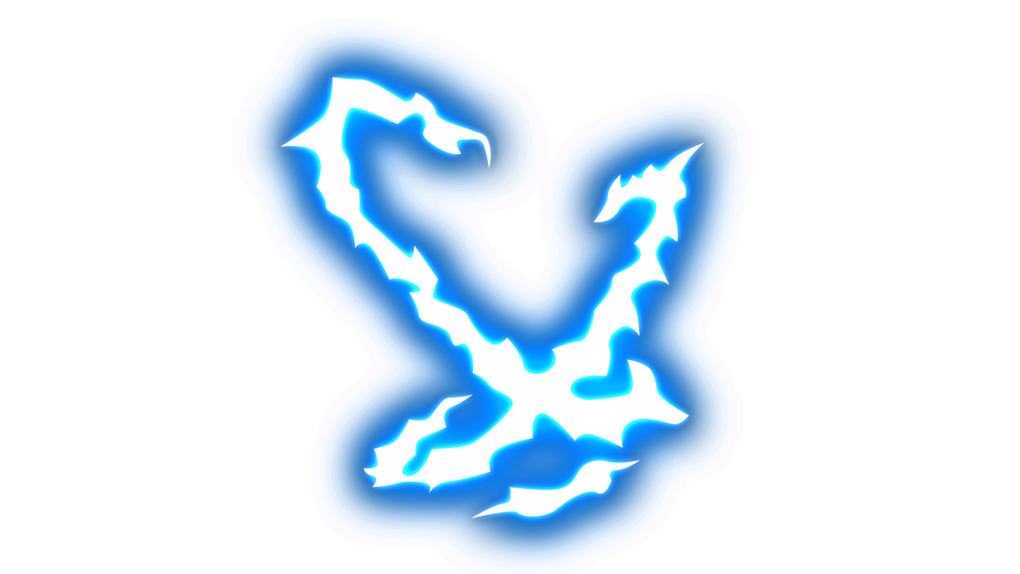 a blue and white logo with the letter y on it