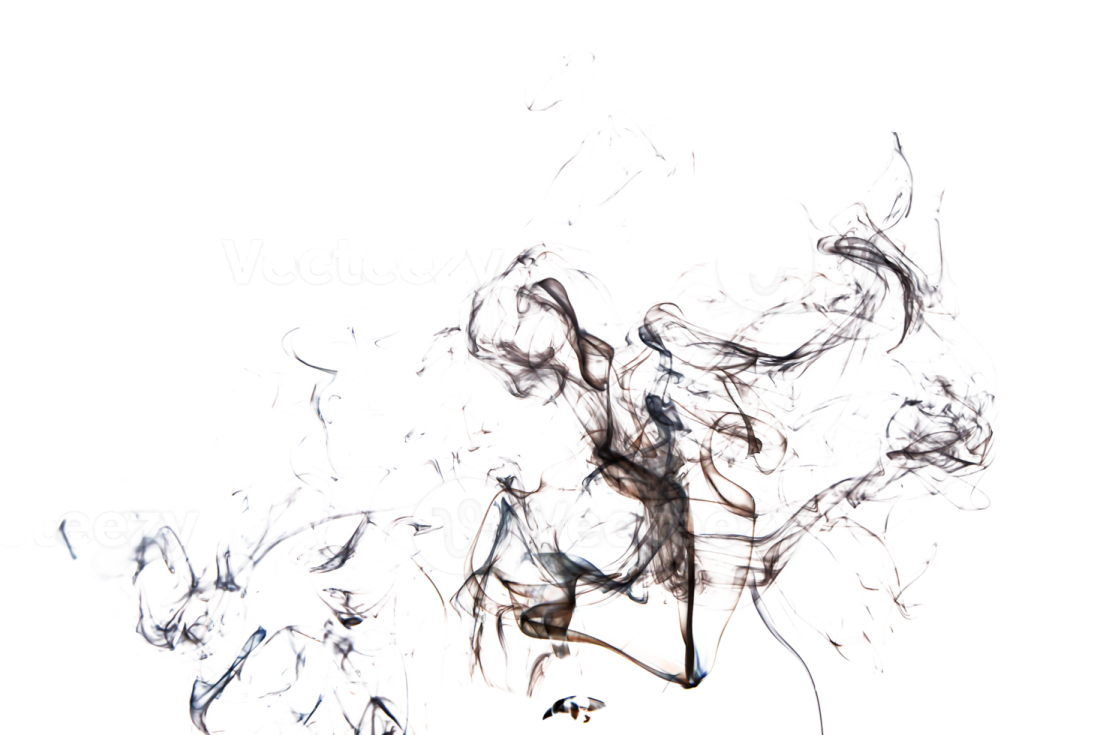 smoke on a white background