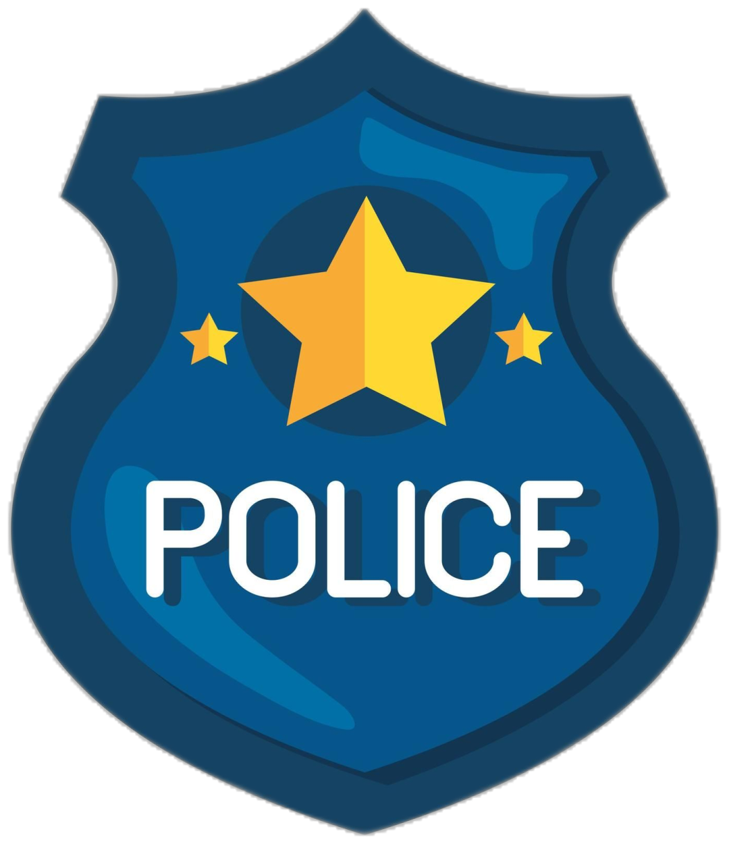 a police badge with the word police on it