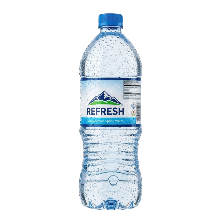 a bottle of fresh water