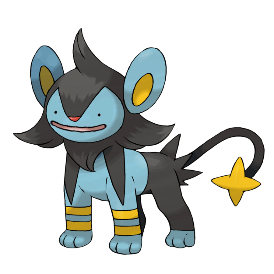 a drawing of a black and yellow pokemon