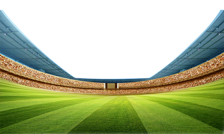 a large stadium filled with lots of people
