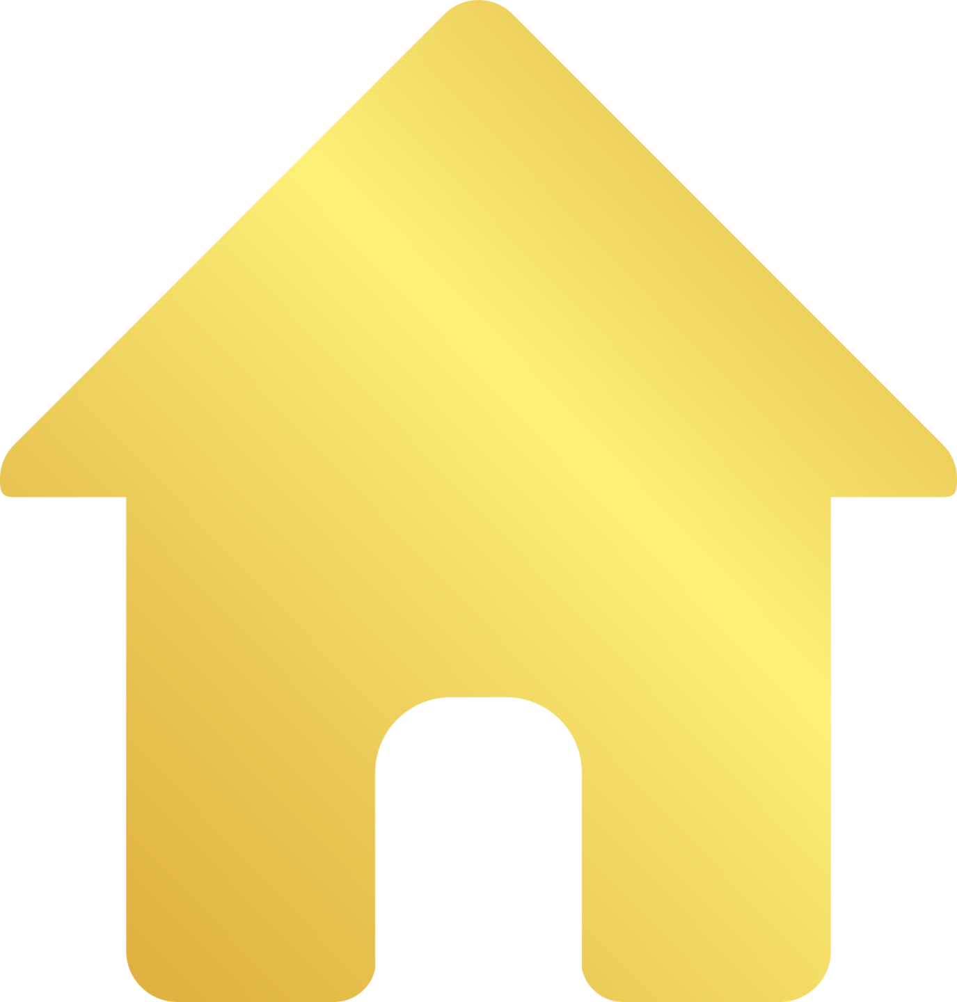 a gold house icon