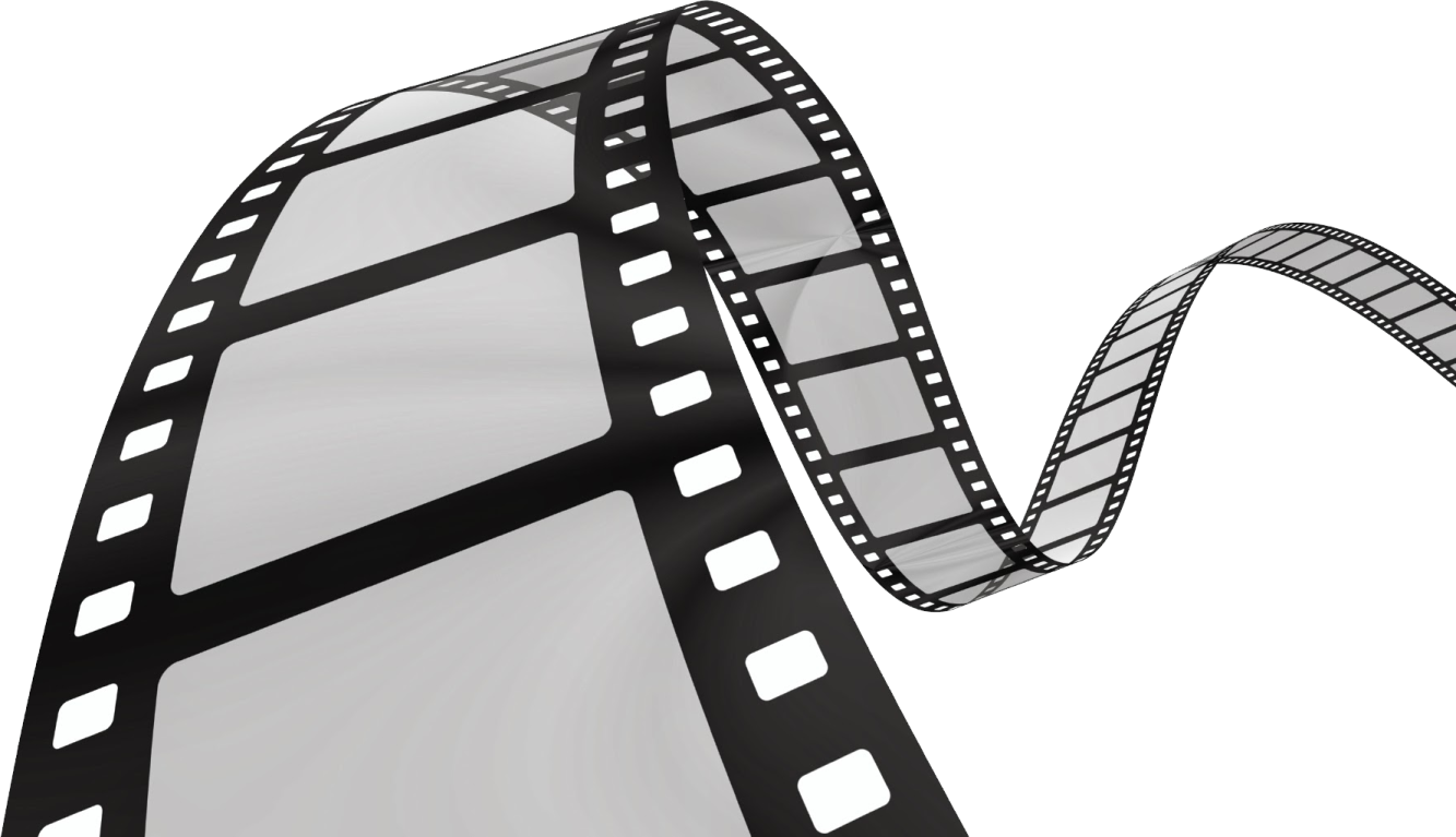 a black and white film strip