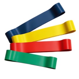 a group of colored wristbands