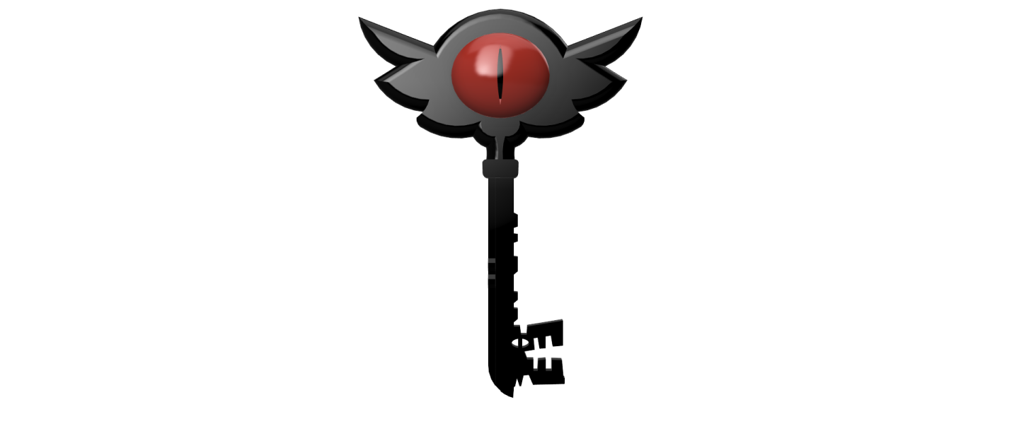 an image of a key with a red rose on it