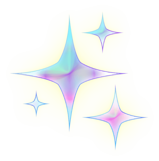 three blue stars on a white background