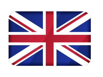 the british flag on a white background