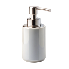 a soap dispenser on a white background