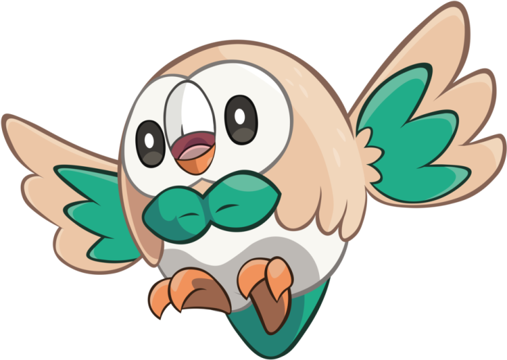 a cartoon bird with green wings